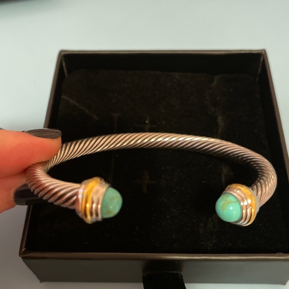 Sterling silver adjustable cuff bracelet - Picture 2 of 2